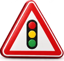 Traffic signals ahead sign
