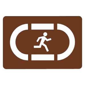 Stadium road sign