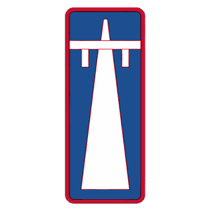 Freeway begins, single carriageway road sign