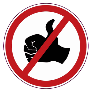 No hitch-hiking road sign