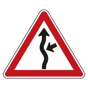 Concealed driveway (from right) road sign