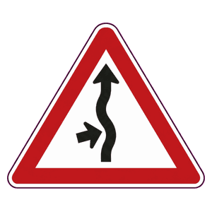 Concealed driveway (from left) road sign