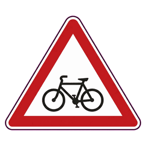 Cyclists road sign