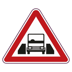 One-vehicle-width structure road sign