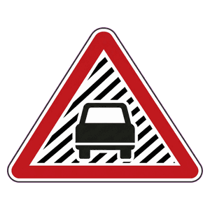 Reduced visibility road sign